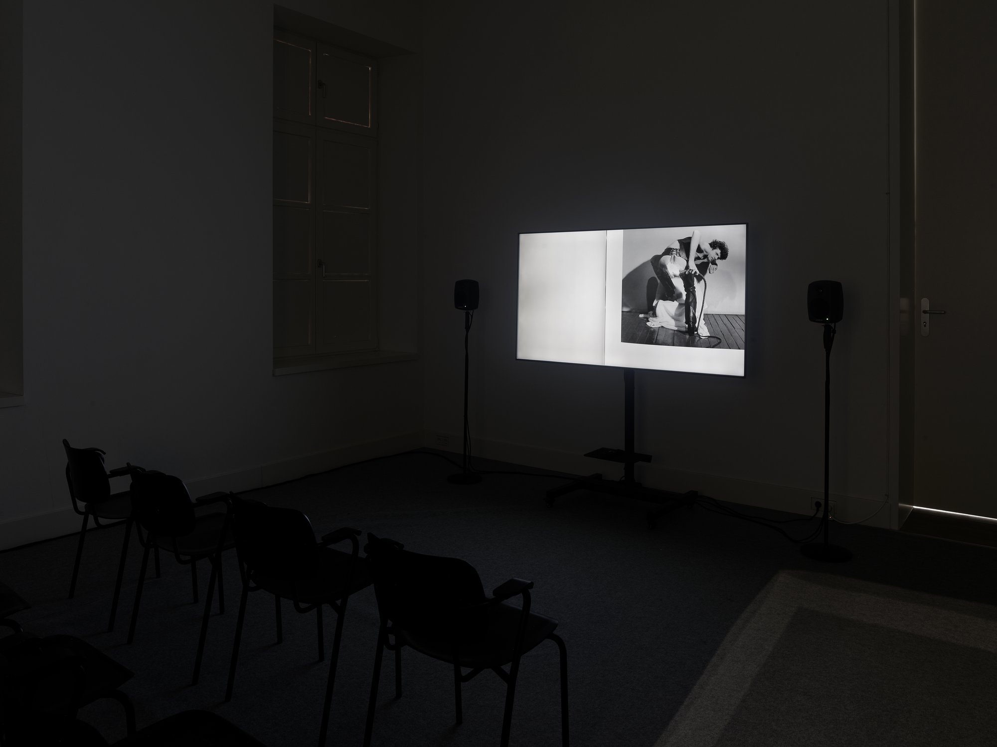 James Richards, Rosebud, digital video, 12 min., 2013. Installation view, When We Were Monsters, Haus Mödrath, Kerpen, 2021