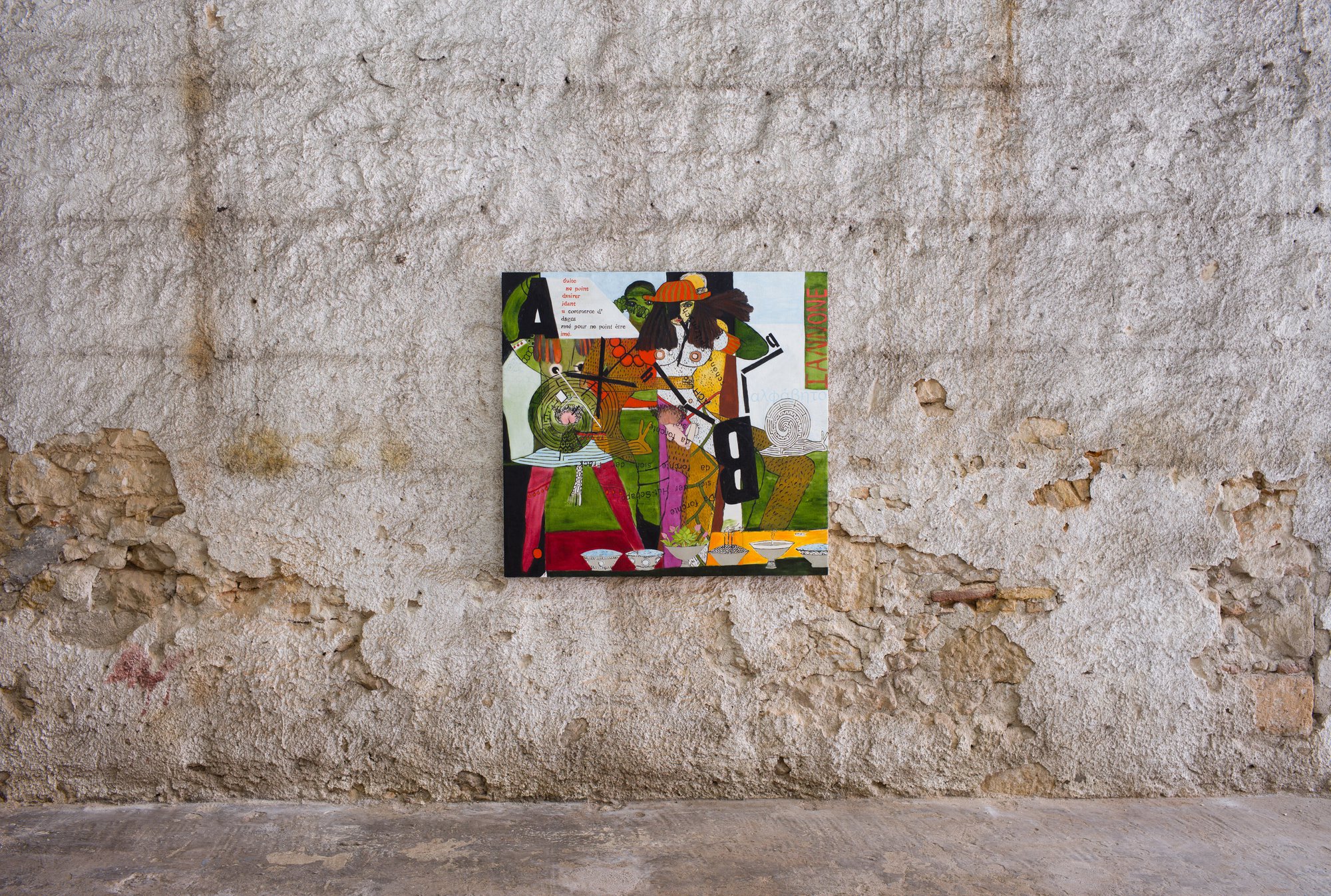 Leidy Churchman, Poetry Iannone Concrete, oil on linen, 119.4 x 111.8 cm (47 x 44 in), 2018