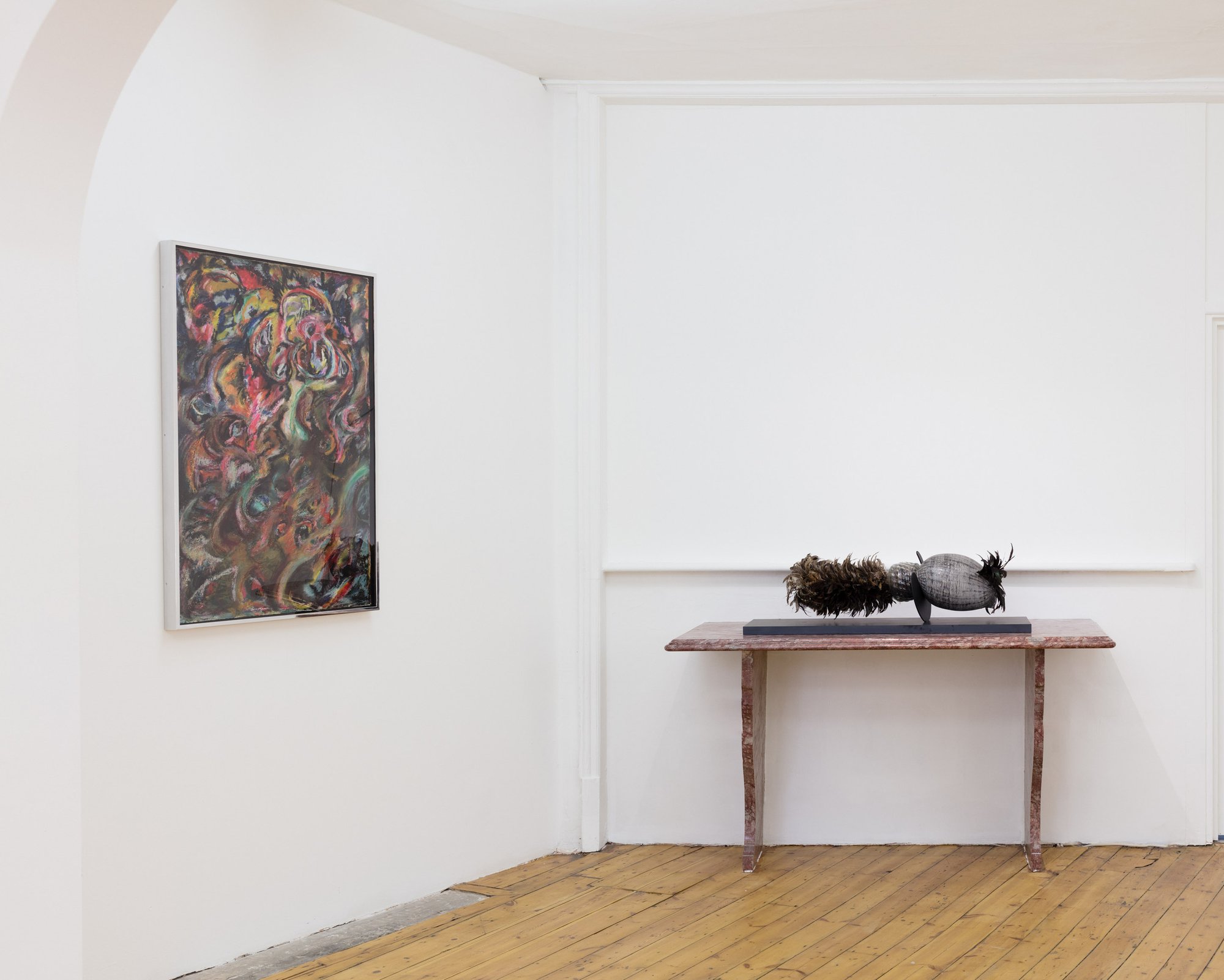 Installation view, Liliane Lijn, Lady of the Wild Things, Rodeo, London, 2018