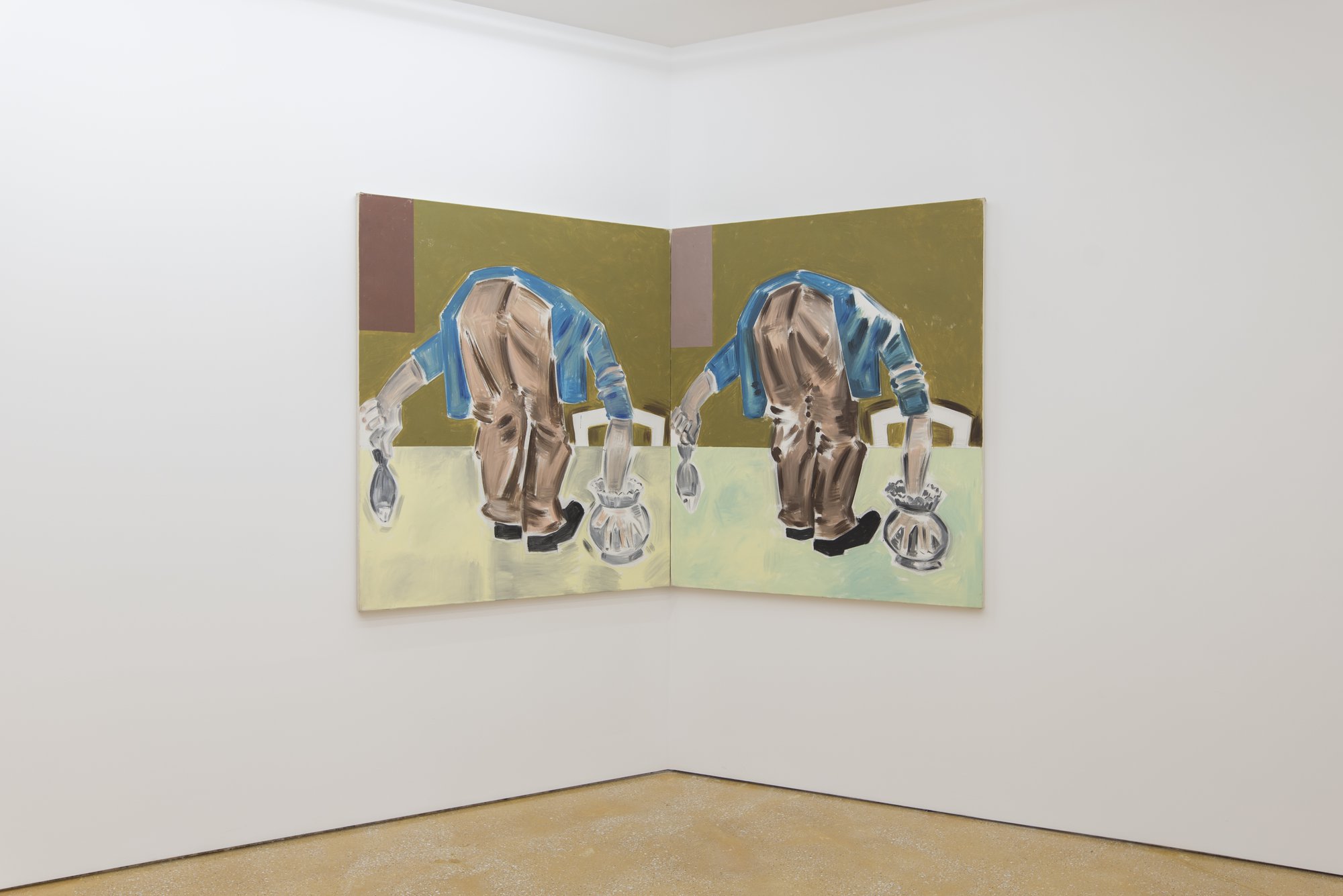 Apostolos Georgiou, Untitled, acrylic on canvas, 130 x 110 cm (51 1/4 x 43 1/3 in), 2012. Installation view, Apostolos Georgiou, The Island Club, Limassol, 2018