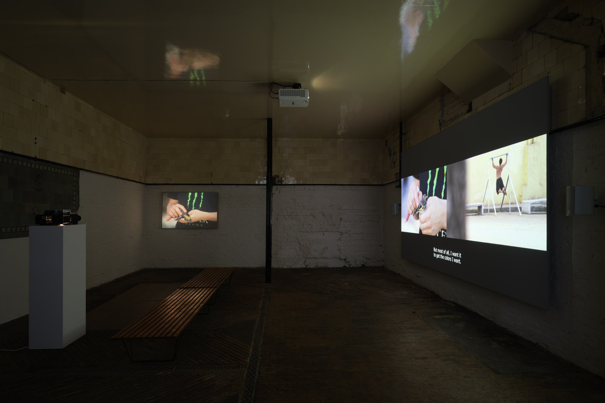 Installation view, Menelaos Karamaghiolis, A Bird in Search of a Cage, Rodeo, London, 2023