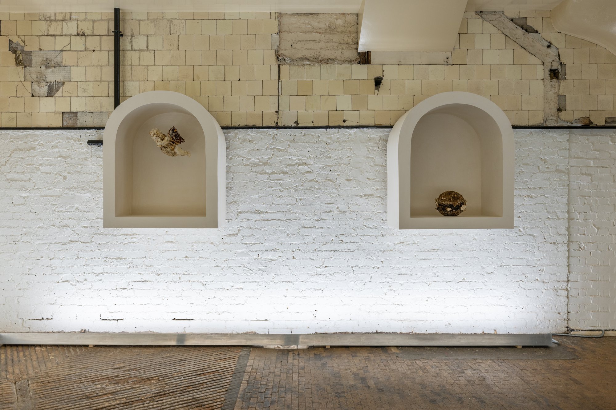 Installation view, Nour Mobarak, Gods’ Facsimiles, Rodeo, London, 2023