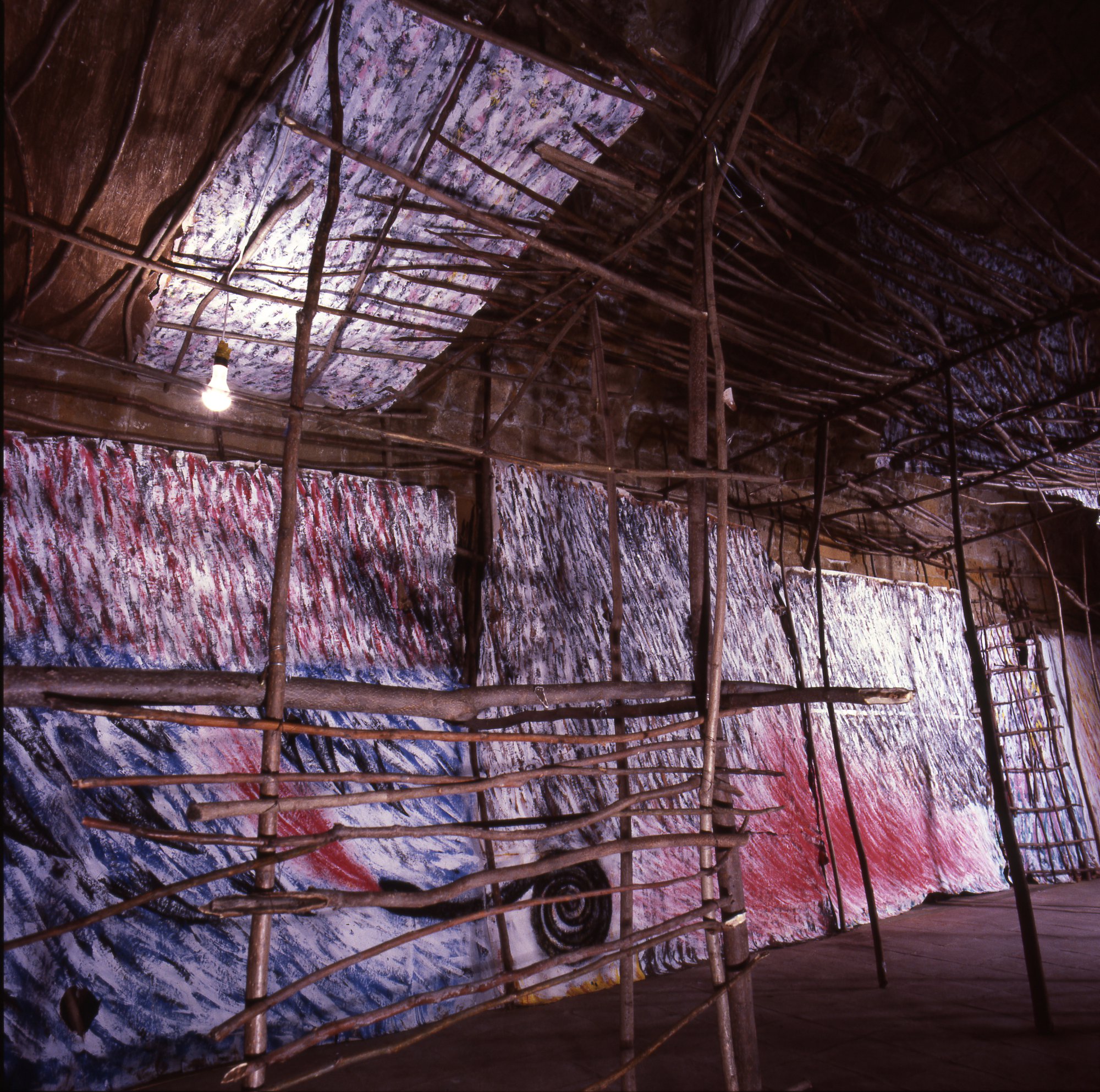 Thanasis Totsikas, Installation view, 7 Greek Artists: A New Journey, The Gate of Fammagusta (organized by The Nicosia Municipality, The DESTE Foundation for Contemporary Art, The Demetrios Z. Pierides Collection), Nicosia, 1983