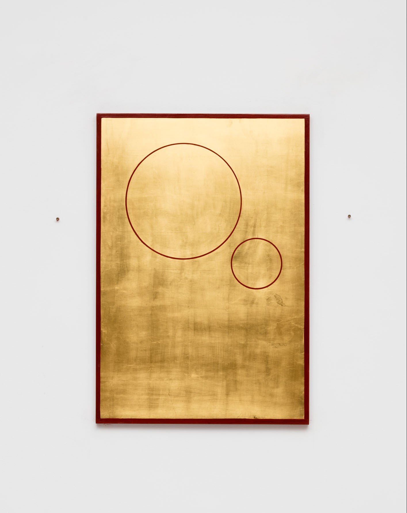 Christodoulos Panayiotou, Untitled, wood, paint, gold leaf, 80 x 55 cm (31 1/2 x 21 5/8 in), 2016