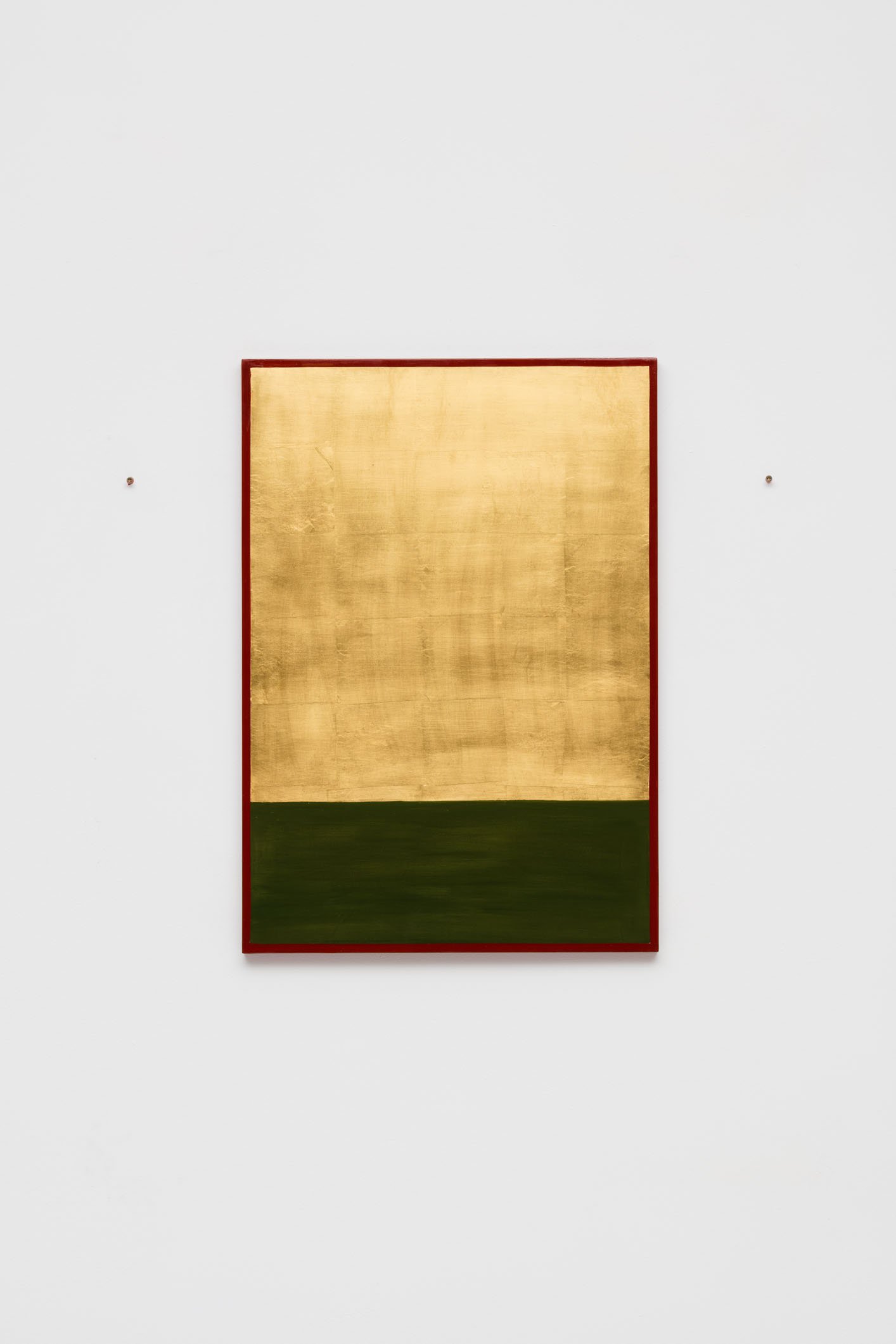 Christodoulos Panayiotou, Untitled, wood, paint, gold leaf, 70 x 49 cm (27 1/2 x 19 1/4 in), 2016