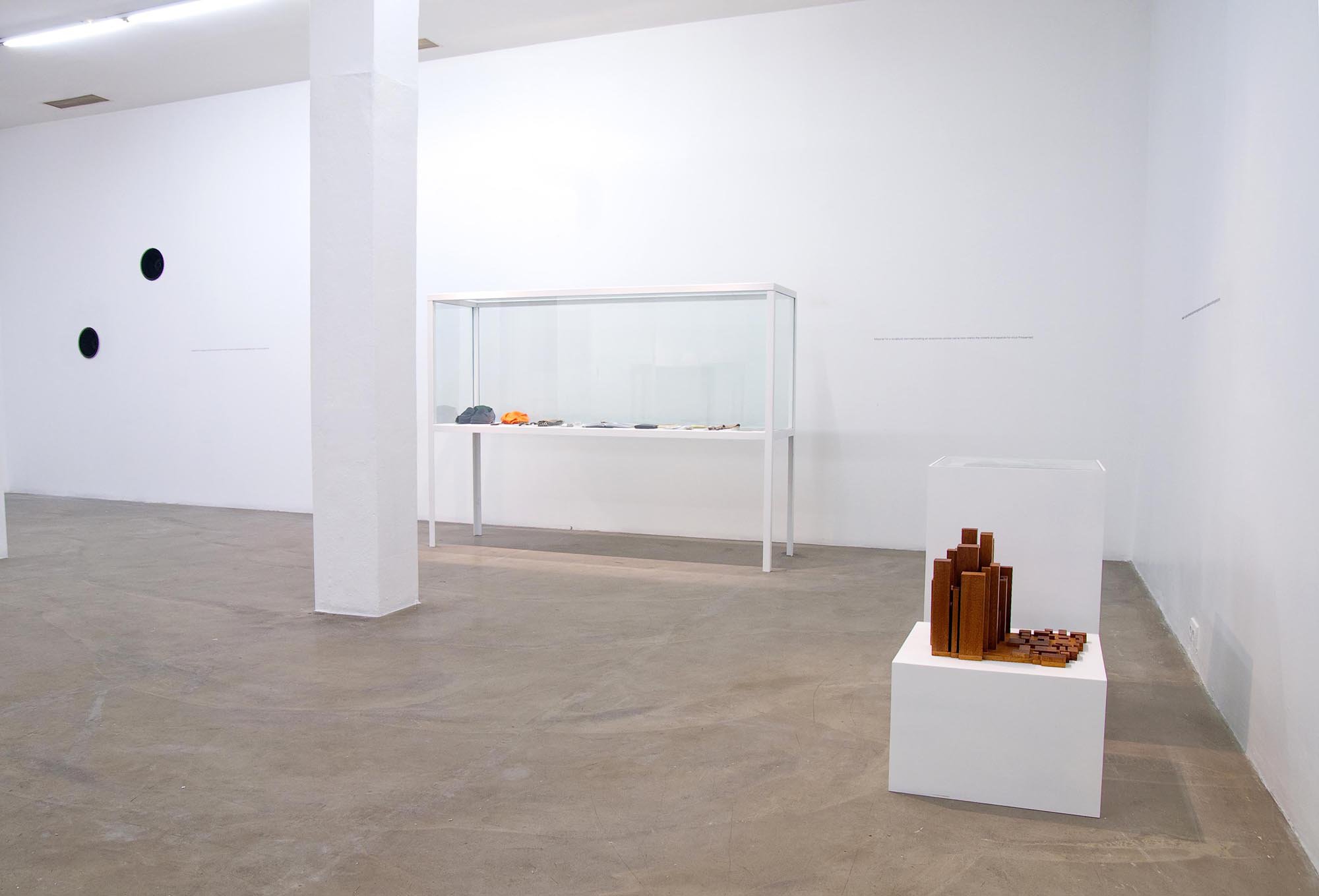Installation view, Iman Issa, Material, Rodeo, Istanbul, 2011