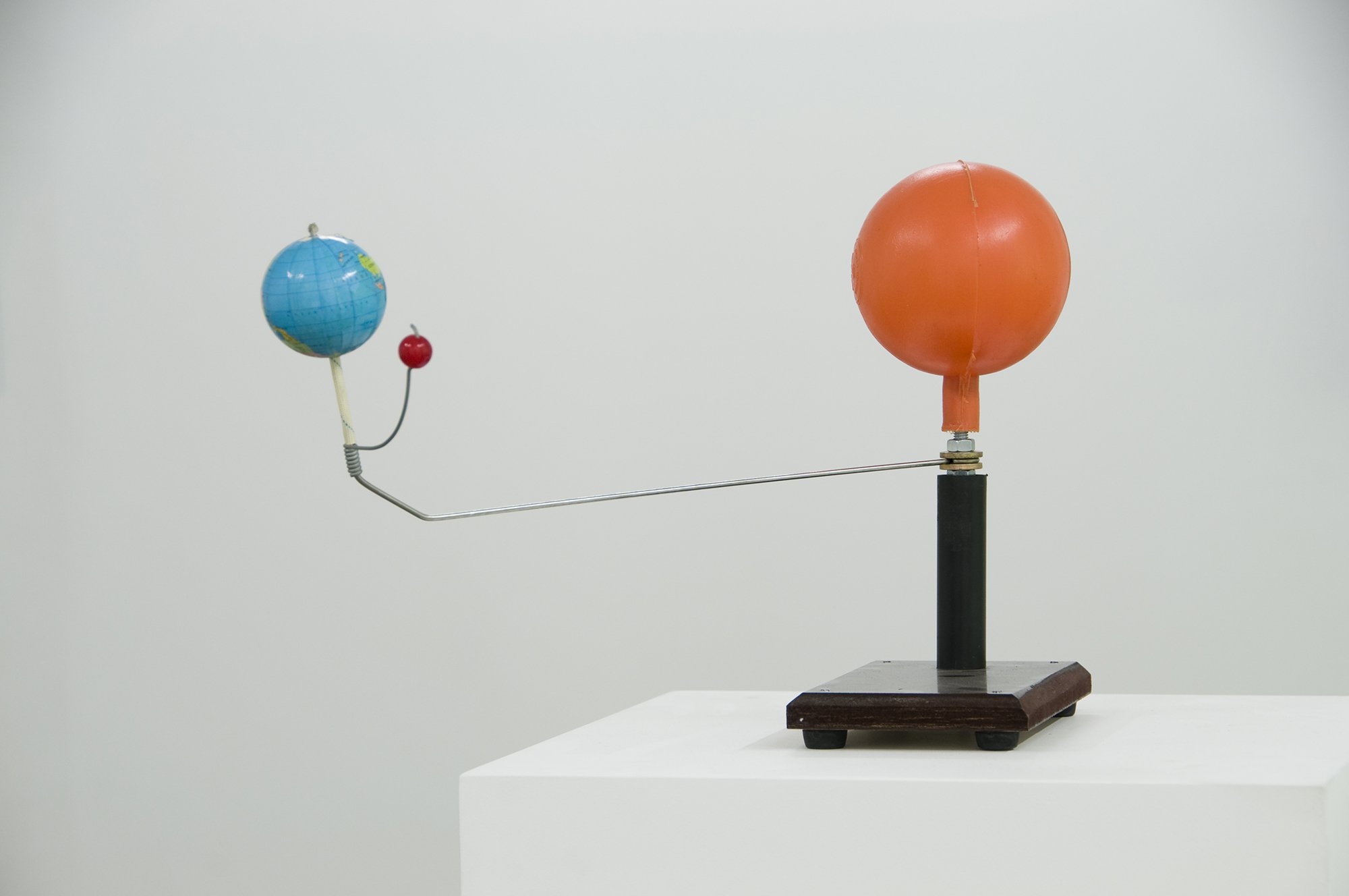 Banu Cennetoğlu, Earth, Moon and Sun, moving sculpture bought from an artist-scientist in Amman, 2011
