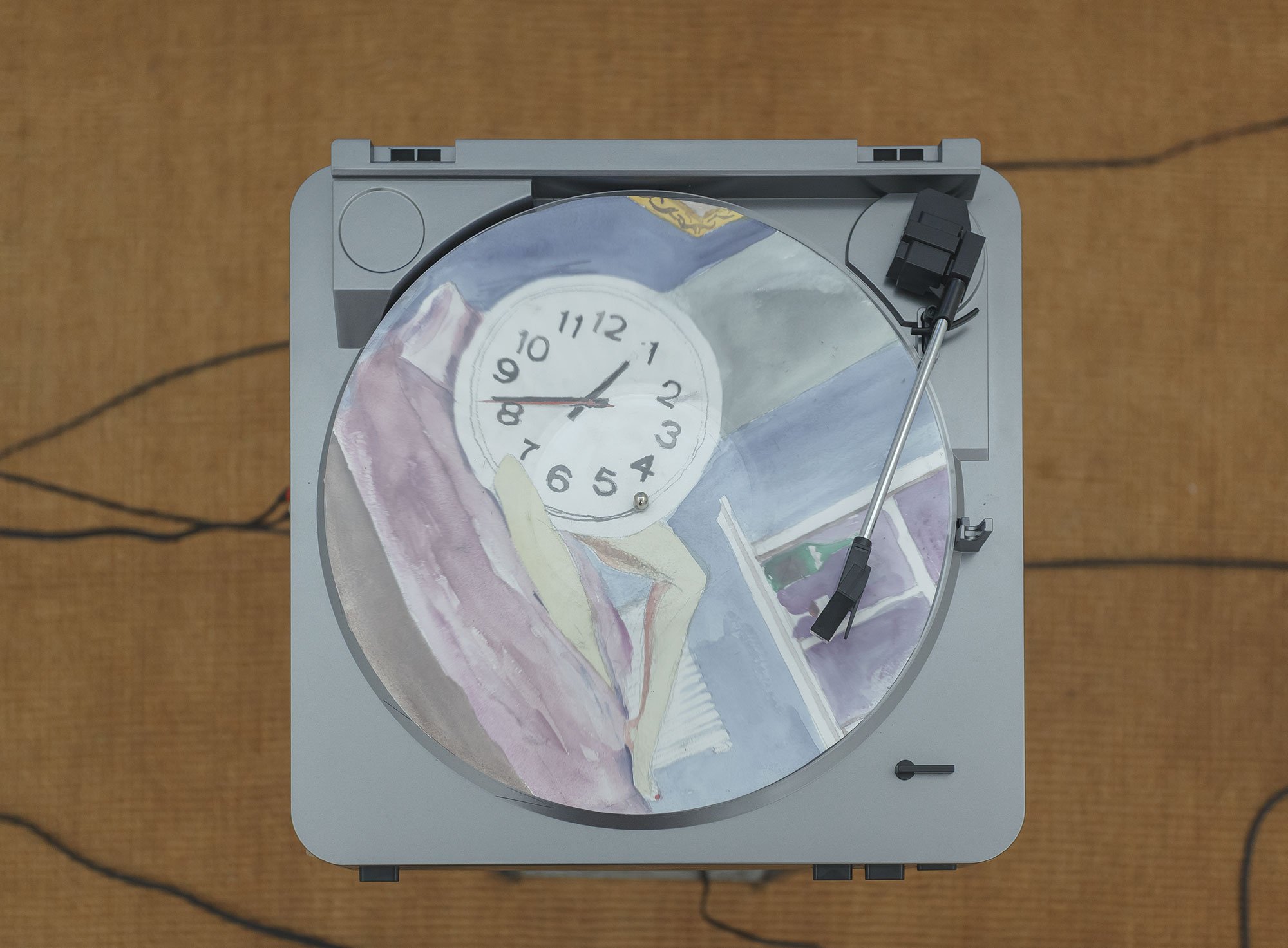 Joey Frank, watercolour and acetate records, 2013