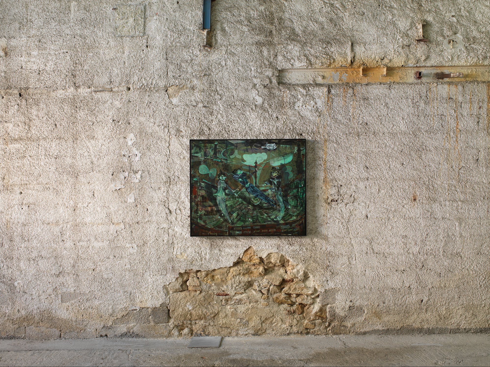 Installation view, Guglielmo Castelli, Ένα μαχαίρι χωρίς λεπίδα, που του λείπει η λαβή, Rodeo, Piraeus, 2022