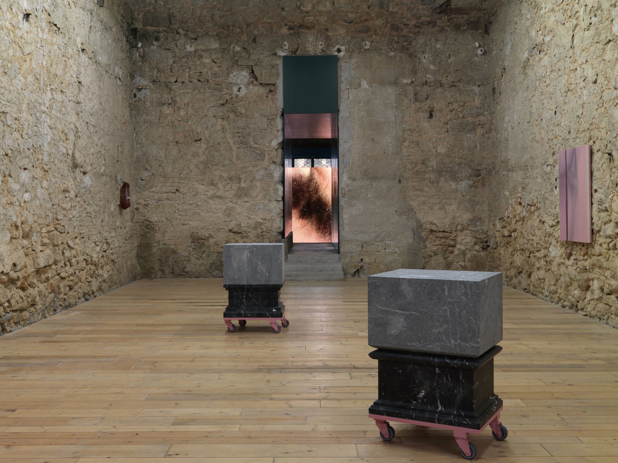 Installation view, Shahryar Nashat, Keep Begging, Rodeo, Piraeus, 2019