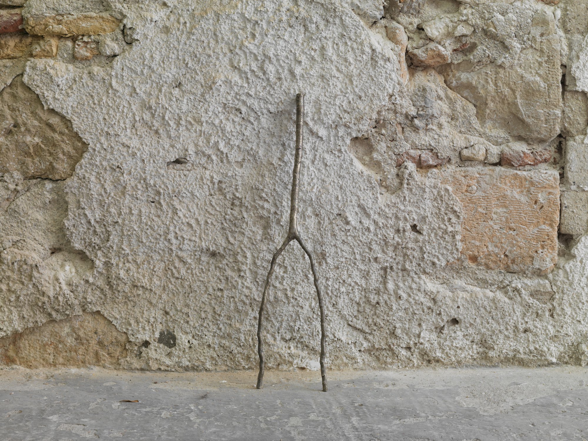 Giorgio Andreotta Calò, Senza titolo (ramo), white bronze, 60 x 20 x 2 cm (23 5/8 x 7 7/8 x 3/4 in), 2015
