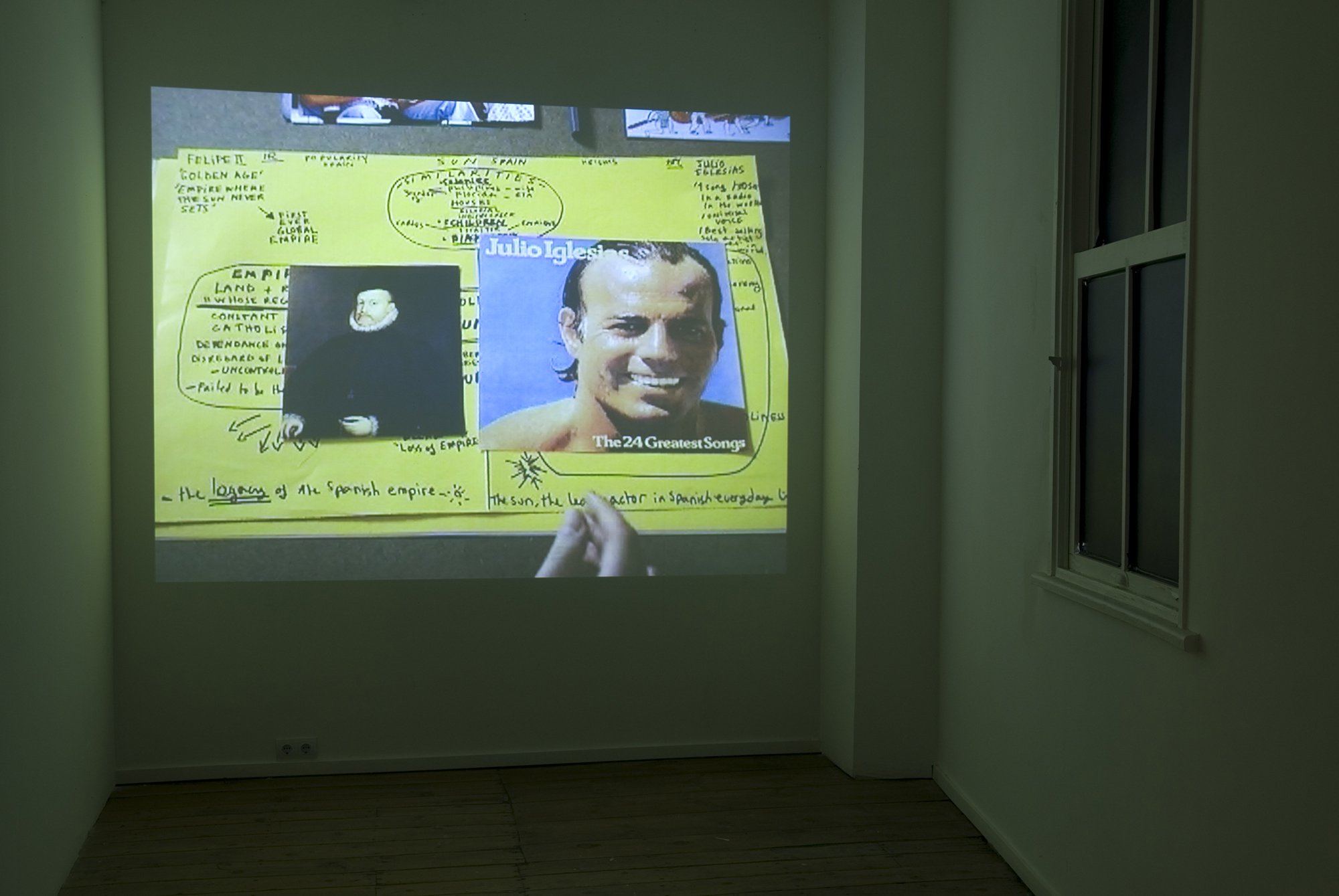 Patricia Esquivias, Folklore II, video, 2007. Installation view, Until I Find You / Folklore I&amp;II, Rodeo, Istanbul, 2008 – 2009