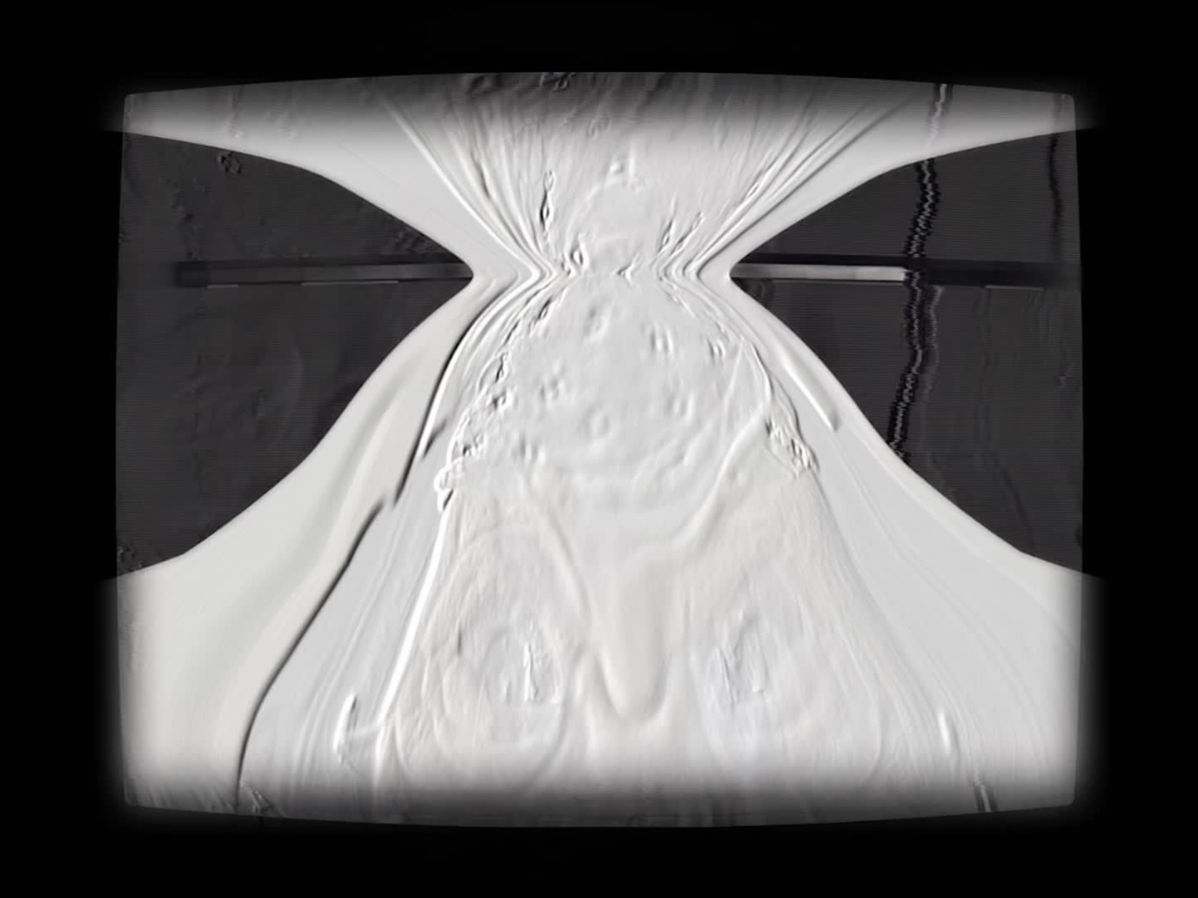 Leslie Thornton, The Fold, digital video, B&amp;W and colour, sound, duration: 4 min., 50 sec., 2012/2023