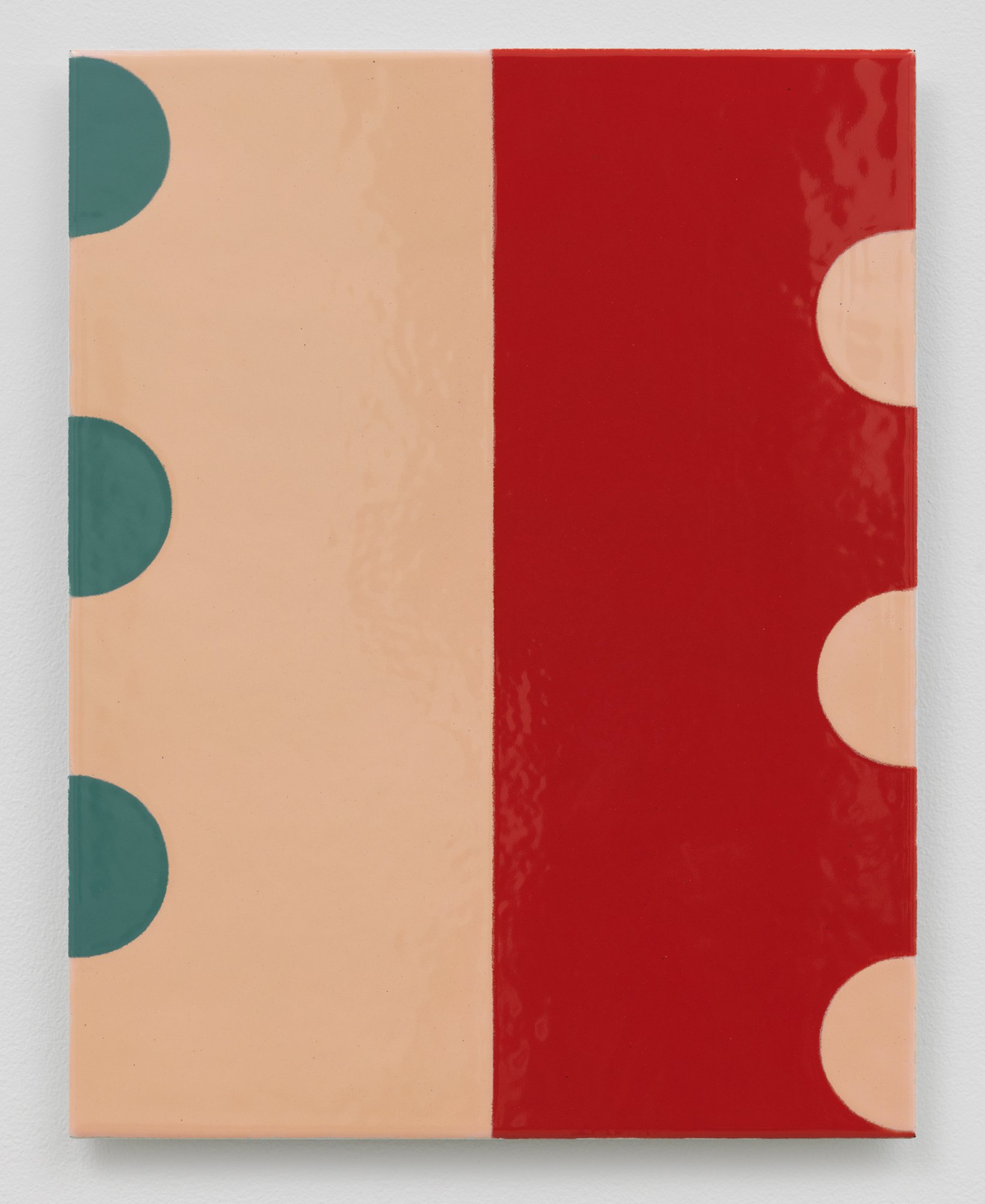 Ulrike Müller, Container, vitreous enamel on steel, 39.4 x 30.5 cm (15 1/2 x 12 1/8 in), 2019