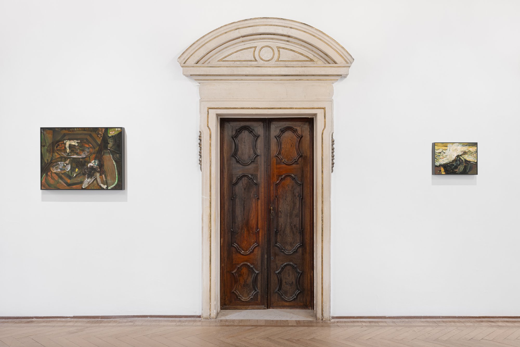 Installation view, Guglielmo Castelli, Improving Songs for Anxious Children, Istituzione Fondazione Bevilacqua la Masa, Venice, 2024