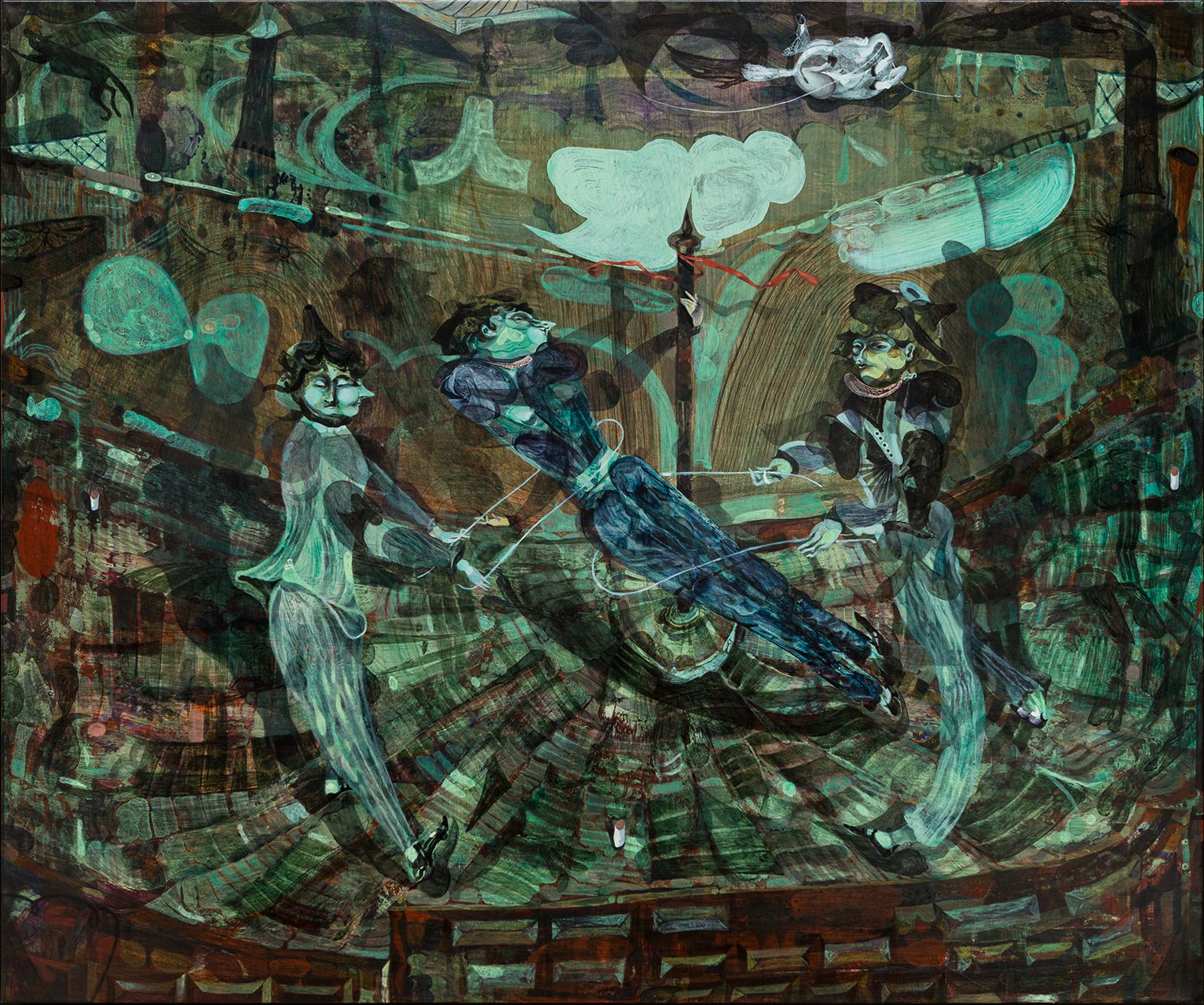 Guglielmo Castelli, Space more than time, oil on canvas, 100 x 120 cm (39 3/8 x 47 1/4 in), 2022