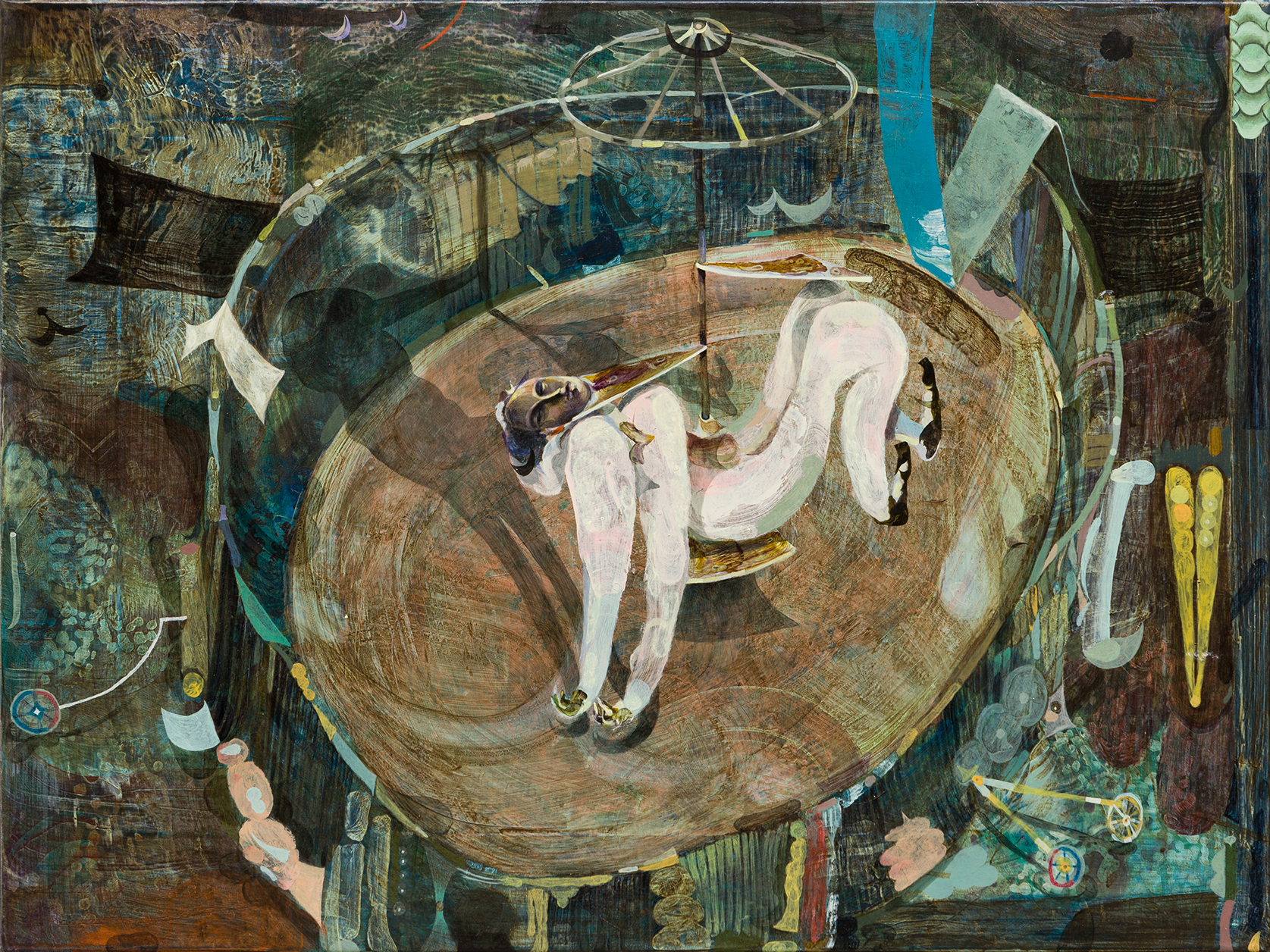 Guglielmo Castelli, Dressage, oil on canvas, 60 x 80 cm (23 5/8 x 31 1/2 in), 2022