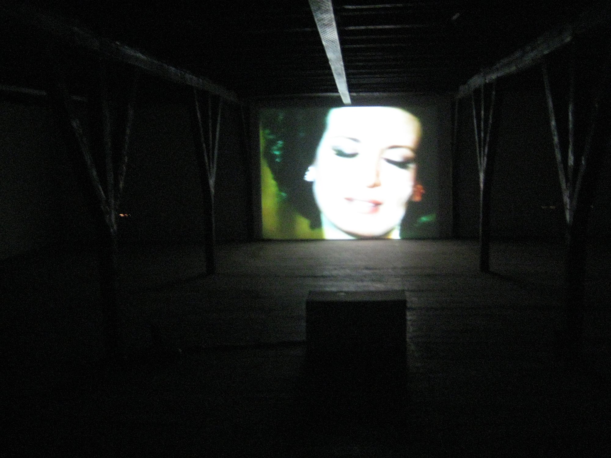 Haris Epaminonda, Tarahi II, video, 3 min. 40 sec., 2006. Installation view, This Then That, Rodeo, Istanbul, 2007
